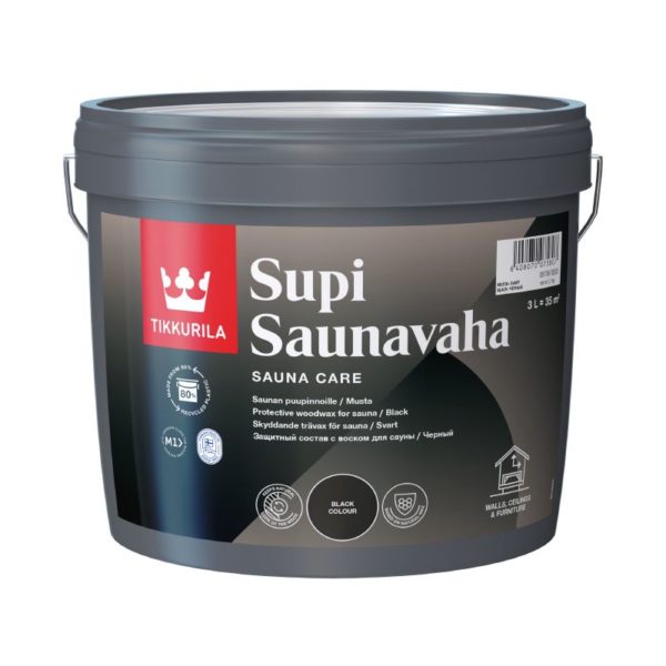 Supi Saunavaha musta 3l