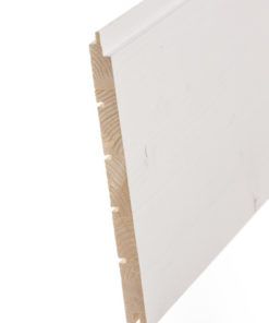 Sisäpaneeli Aure Riihi STS3 15x215x2500 Harjattu puhtaanvalkoinen päätypontattu