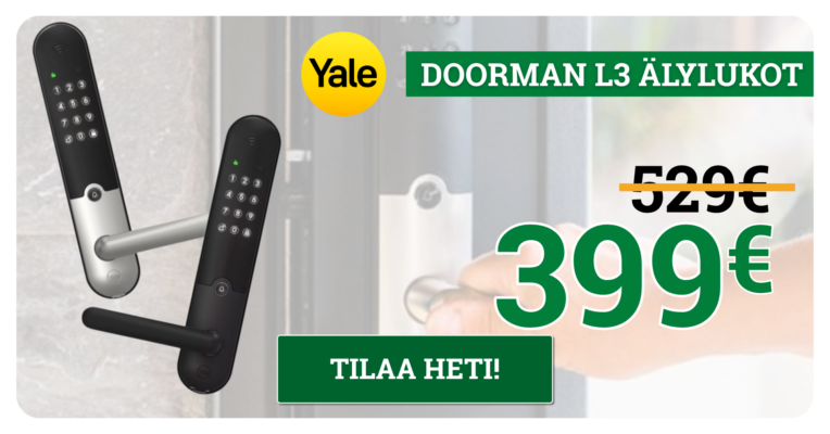 Yale Doorman L3 -älylukot kuukauden tarjouksessa