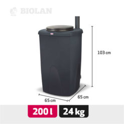 Biolan kompostikäymälä eco tummanharmaa - Image 2
