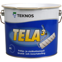 Tela 3 katto- ja pohjamaali valkoinen 2,7L Teknos