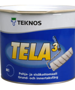 Tela 3 katto- ja pohjamaali valkoinen 2,7L Teknos