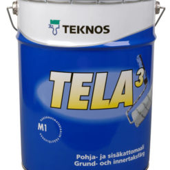 Tela 3 katto- ja pohjamaali valkoinen 18L Teknos