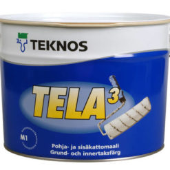 Tela 3 katto- ja pohjamaali valkoinen 9L Teknos