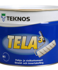Tela 3 katto- ja pohjamaali valkoinen 9L Teknos