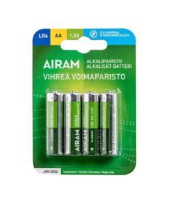 Alkaliparisto AA LR6 4kpl, Airam