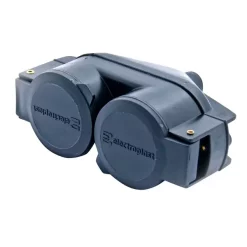 Jatkopistorasia 2-osainen IP44 opal