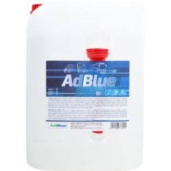 AdBlue 10 L kaatonokalla – urealiuos uusille dieselmoottoreille, vähentää NOx-päästöjä ja sisältää kätevän kaatonokan. EAN 6417196776291.