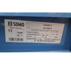 SDMO HX3000 C 3,0 kW bensiiniaggregaatti Honda GX 200 moottorilla