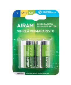 Alkaliparisto LR14 2kpl Airam