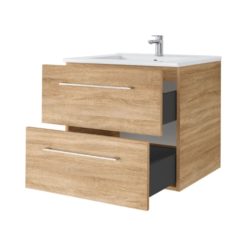 Allaskaappi Riva 600 mm tammi (Sonoma Oak), 2 laatikkoa, seinäkiinnitys