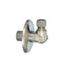 Kromattu allaskulma 1/2″ x 10 mm sululla – puserrusliitin 10 mm putkelle, siisti ja varma liitos