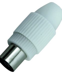 OPAL Coax suora naaras -antennipistoke – koaksiaalikaapelin siisti ja helppo liitos TV- ja antenniyhteyksiin. EAN 6416013180570.