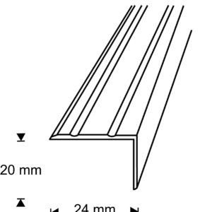 Askelkulmal 24x202000mm nordic graf