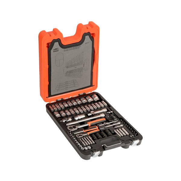 Bahco hylsysarja 1/4 ja 1/2, 94-osainen