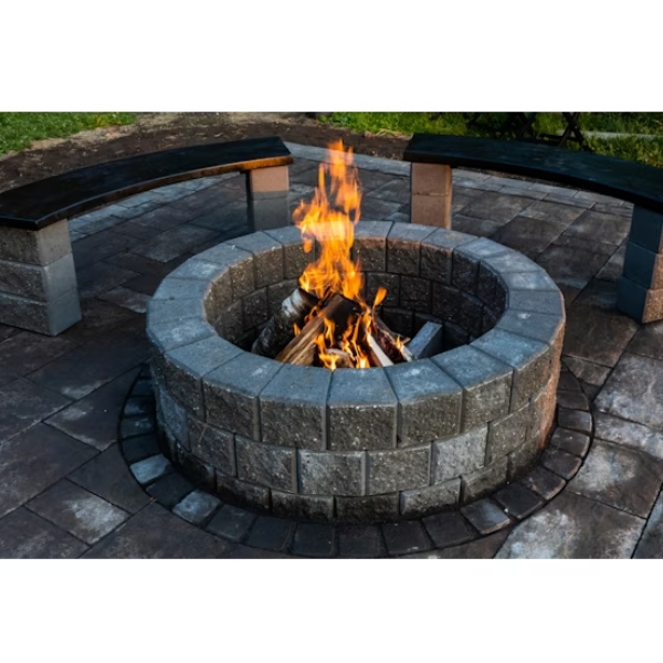 Citymuurikivi kaari musta 180x180x150