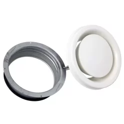 Poistoilmaventtiili kehyksellä OPV-125mm Opal