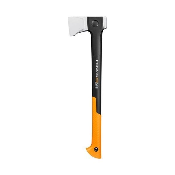 Fiskars X-Series X24 M halkaisukirves tarjoaa tehokkaan halkaisuvoiman, kestävän terän ja ergonomisen FiberComp™-kahvan puiden halkomiseen.