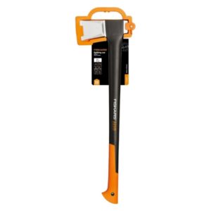 Fiskars X25 XL halkaisukirves yli 30 cm pölleille, 3D-kuvioitu kahva ja PTFE-terä
