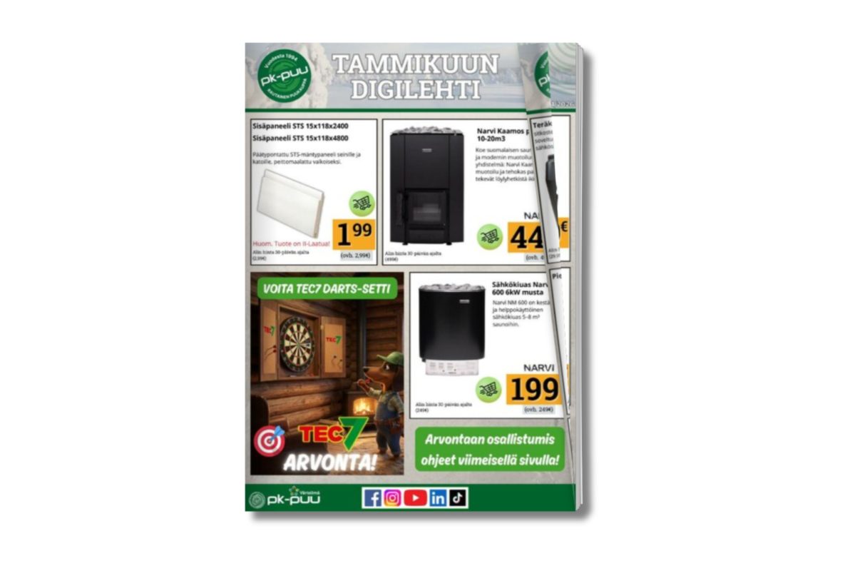 PK-Puu rautakaupan tarjoukset kätevässä digilehdessä