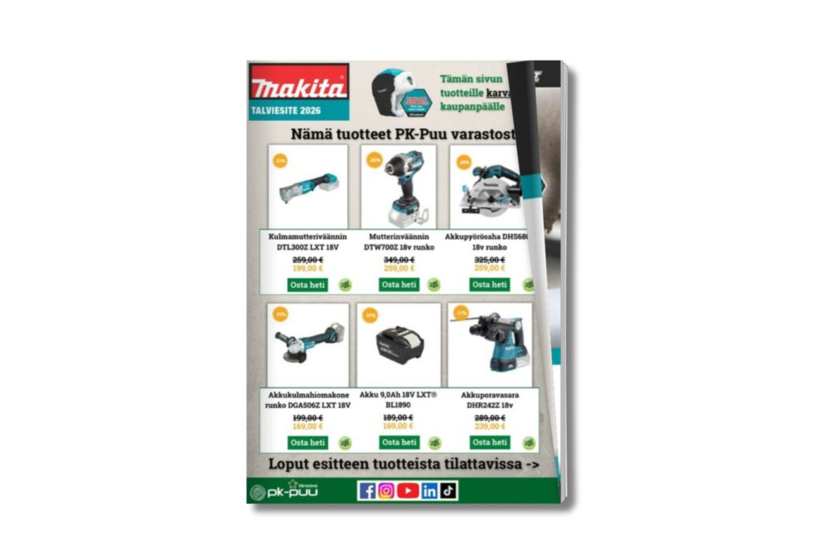 Makita talviesite 2026 - PK-Puu.fi