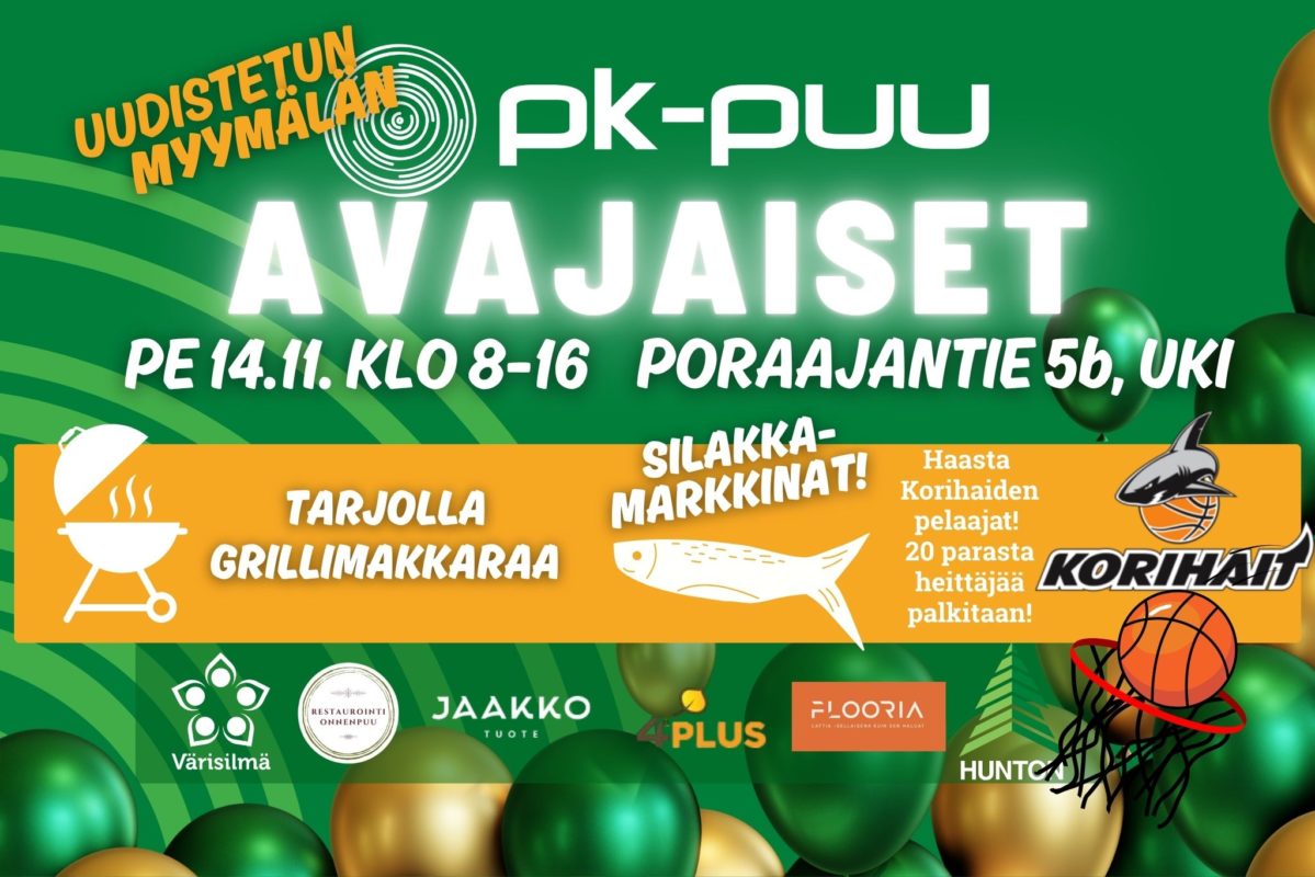 PK-Puu tapahtuma uusikaupunki avajaiset