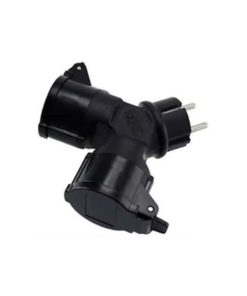 Haaroitin 2-osainen IP44 Opal musta jousitetut kannet