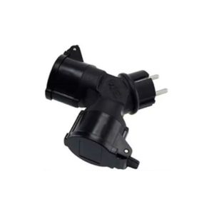 Haaroitin 2-osainen IP44 Opal musta jousitetut kannet