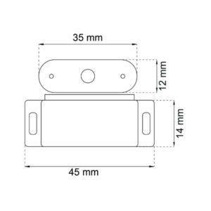 Habo magneettisalpa 2030, 4 kg, valkoinen muovi – 2 kpl