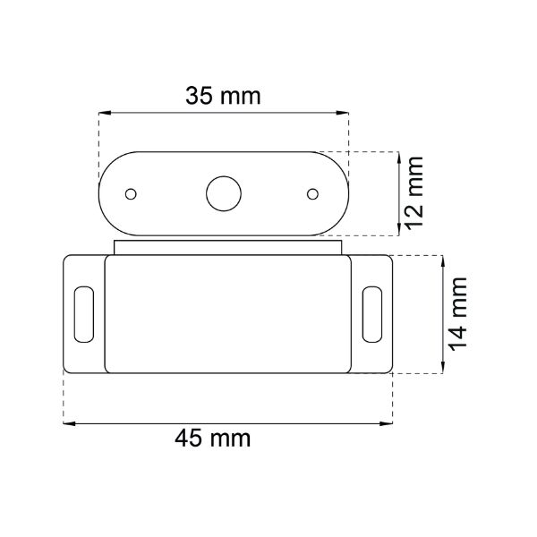Habo magneettisalpa 2030, 4 kg, valkoinen muovi – 2 kpl