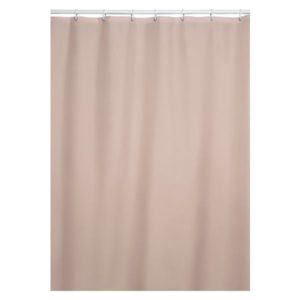 Habo Suihkuverho Camelia 180x200 hiekka – yksivärinen ja neutraali suihkuverho, joka suojaa vesiroiskeilta. Valmistettu 100 % polyesteristä, sisältää verhorenkaat.