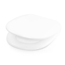 Habo WC-istuinkansi Standard valkoinen – yleismallinen, pehmeästi laskeutuva kansi useimpiin WC-istuimiin. Helppo asentaa ja irrottaa, mitat 448 x 374 mm.
