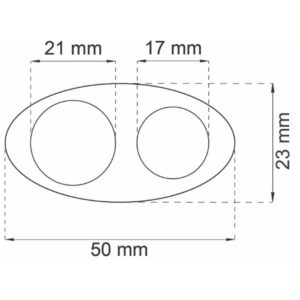 abo Kombo ovenpysäytin, läpinäkyvä, 2 kpl