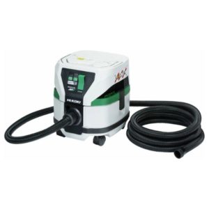 Hikoki RP3608DB 36 V akkuimuri – tehokas ja monipuolinen kuivaimuri työmaalle. 8 l säiliö, kolme tehotilaa, Bluetooth®-yhteys
