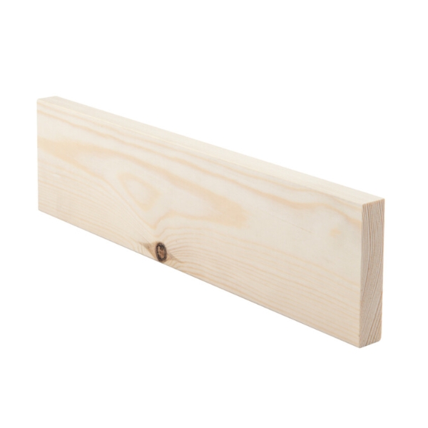 Sileäksi höylätty puuvalmis mäntyinen peitelista 15x70x3300 mm