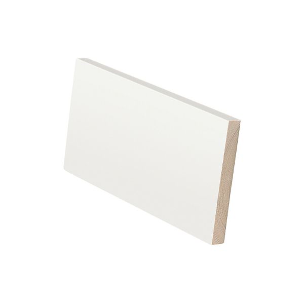 Höylätty valkoinen peitelista 15x120 mm NCS S 0502-Y