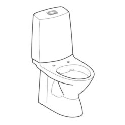 Ido Glow 60 WC-istuin – moderni ja helppohoitoinen ratkaisu piiloviemärillä ja S-lukolla.