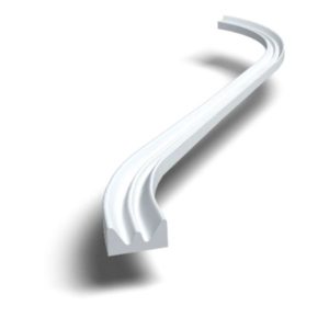 Ikkuna- ja ovitiiviste RK E-profiili valkoinen 6 m EPDM