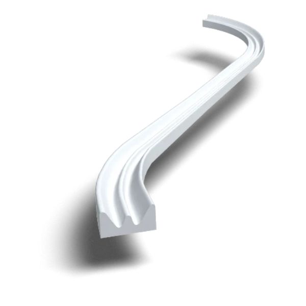 Ikkuna- ja ovitiiviste RK E-profiili valkoinen 6 m EPDM