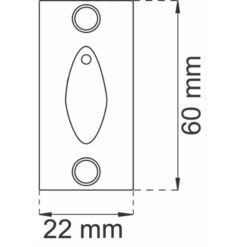 Ikkunakilpi Torino, valkoinen – samakista valmistettu kilpi Ikkunapainike Torino -mallille, viimeistelty ikkunaratkaisuun. ART.NR 17646, EAN 7317900176463.