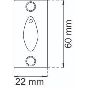 Ikkunakilpi Torino, valkoinen – samakista valmistettu kilpi Ikkunapainike Torino -mallille, viimeistelty ikkunaratkaisuun. ART.NR 17646, EAN 7317900176463.