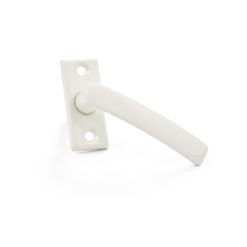 Ikkunapainike Torino valkoinen – suora malli, sinkki/samakki, kara 7 × 32 mm