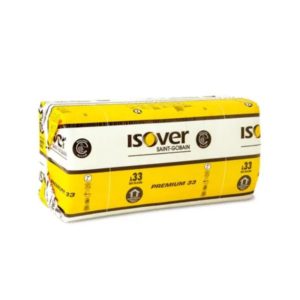 ISOVER PREMIUM 33 pinnoittamaton eristevillalevy – erinomainen lämmöneristys (λ 0,033 W/mK), M1-luokiteltu ja sopii vaativiin seinä-, ala- ja yläpohjarakenteisiin.