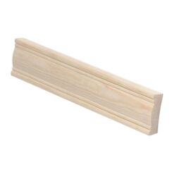 Puuvalmis koristejalkalista 12x42x3600 mm