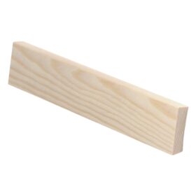 Puuvalmis sileä jalkalista 12x42x3600 mm