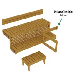 Jalkatuki / kiuaskaide tervaleppä