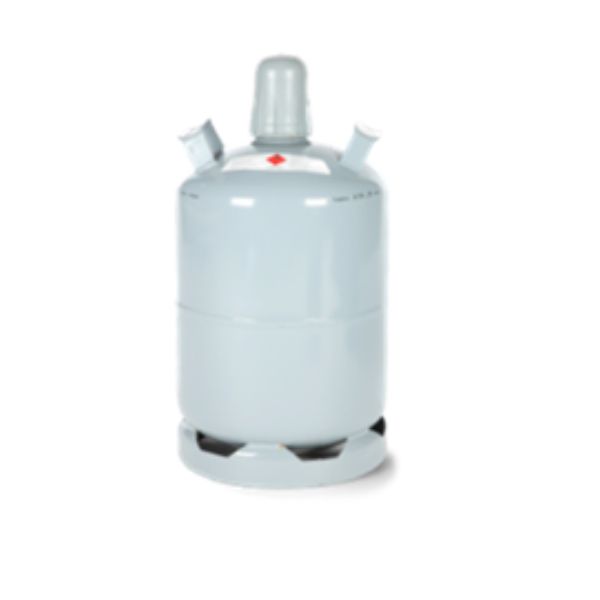 Kaasupullo 11 kg – teräksinen, tyhjä. Kaasu myydään erikseen; vaihto tai täyttö valtuutetussa pisteessä.