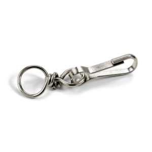 Karabiinihaka 5287 niklattu – teräksinen 30+29 mm haka, 2 kpl pakkauksessa