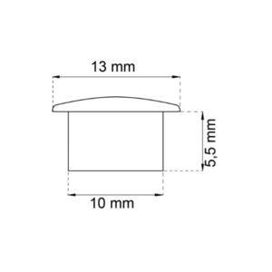 Karmitulppa 10/13mm Valkoinen Habo