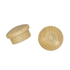 Karmitulppa 345 tervalepästä, Ø 13 mm reikään. Luonnollinen ratkaisu karmiruuvien peittämiseen, esimerkiksi saunanoven karmissa. Pakkauksessa 20 kpl. Tuotekoodi 20609520, EAN 6414675071045.